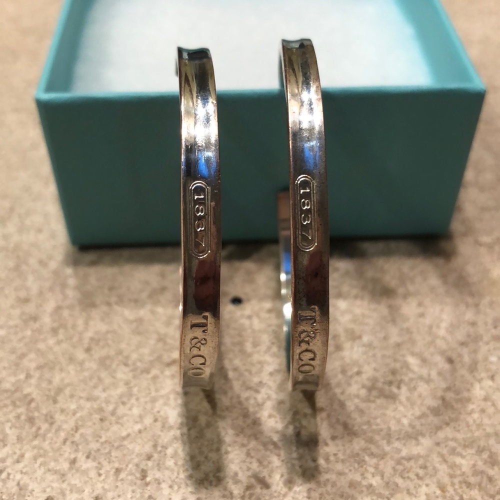 2” Tiffany Hoop Earrings 1837